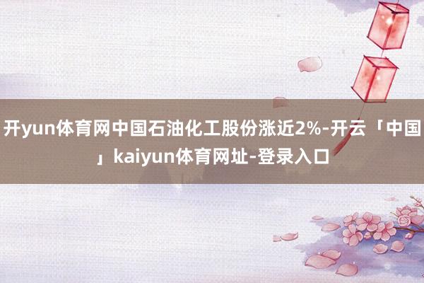 开yun体育网中国石油化工股份涨近2%-开云「中国」kaiyun体育网址-登录入口